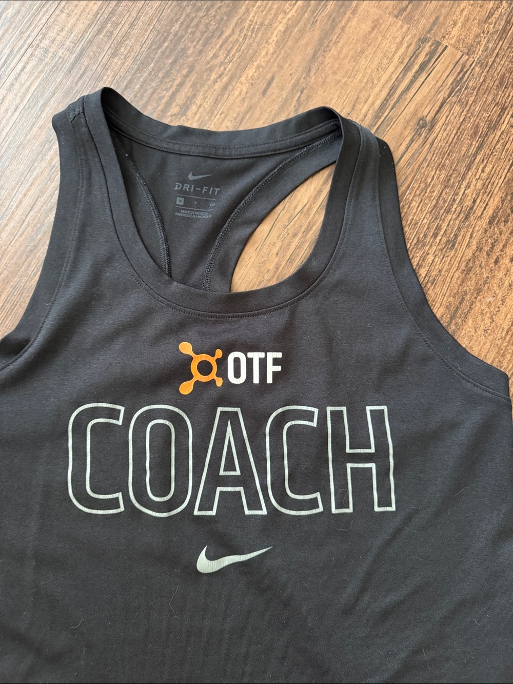 Black OTF Coach Tank Top